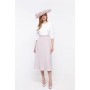 Premium Crepe Scattered Gem Cowl Back Midi Dress