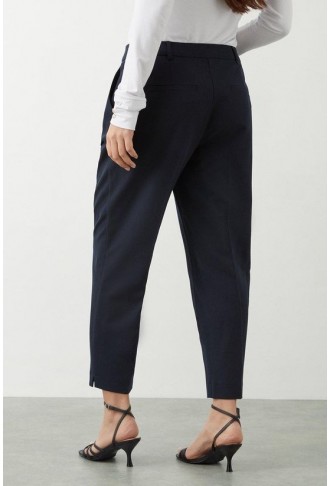 Petite Navy Naples Ankle Grazer Trouser