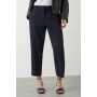 Petite Navy Naples Ankle Grazer Trouser