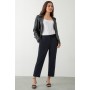 Petite Navy Naples Ankle Grazer Trouser