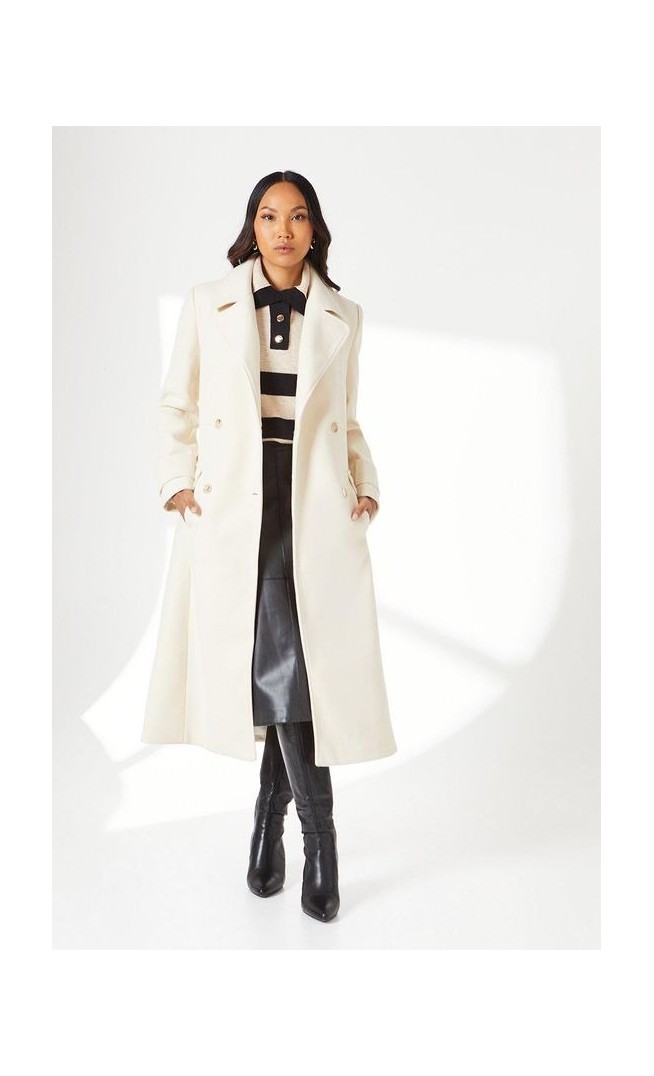 Longline Double Breasted Oversized Coat