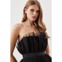 Lydia Millen Corseted Tulle Midi Dress