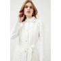 Compact Stretch Stud & Eyelet Statement Coat