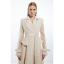 Woven Organdie Trench Dress