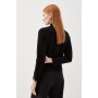 Compact Wool Blend Knit Sleeve Jacket