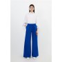 Petite Clean Tailored Pleated Wide Leg Trousers