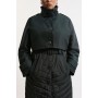 Plus Size Lightweight Padded Hybrid Short Trench Coat