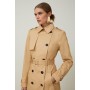 Petite Tailored Classic Belted Trench Coat