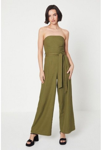 Belted Wide Leg Jumpsuit