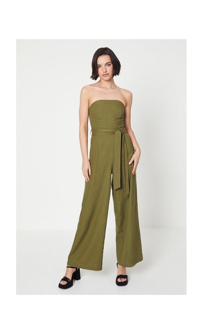 Belted Wide Leg Jumpsuit