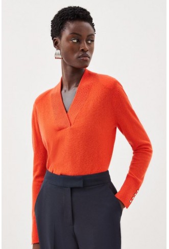 Cashmere V Neck Power...