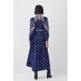 Tall Embroidered Cornelli Tape Woven Dress