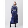 Tall Embroidered Cornelli Tape Woven Dress