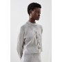 Viscose Blend Plaited Cable Rib Knit Jumper