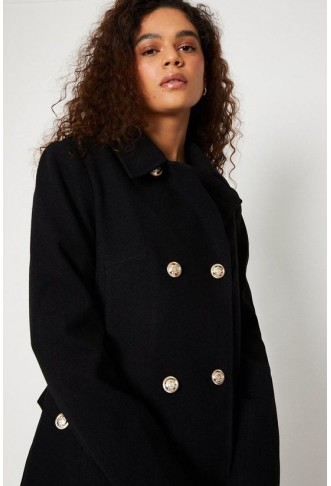 Tall Dolly Military Button Coat