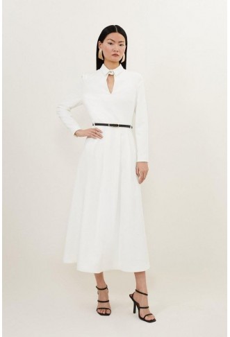 Petite Clean Tailored Pleat...