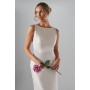 Sleeveless Satin Bridesmaid Dress