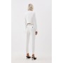 The Founder Tailored Compact Stretch High Waist Slim Leg Trousers