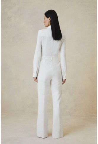 Petite The Founder Compact Stretch Tailored Jumpsuit