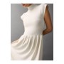 Knitted High Neck Midi Dress