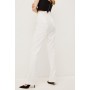 Compact Stretch Split Hem Straight Trouser