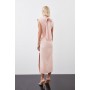 Satin Back Crepe Woven Midaxi Dress