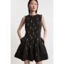 Petite Crystal Embellished Premium Scuba Jersey Mini Dress