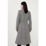 Tailored Notch Neck Belted Midi Coat