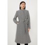 Tailored Notch Neck Belted Midi Coat