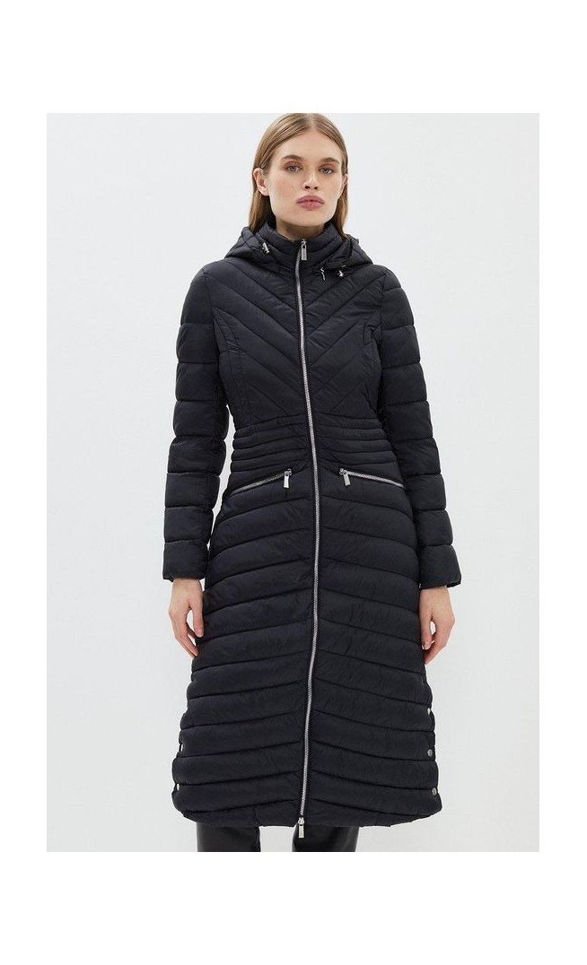 Puffer Hooded Long Length Coat