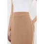 Compact Stretch Contrast Panel Tailored Maxi Pencil Skirt