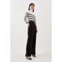 Tailored High Waist Straight Leg Trousers