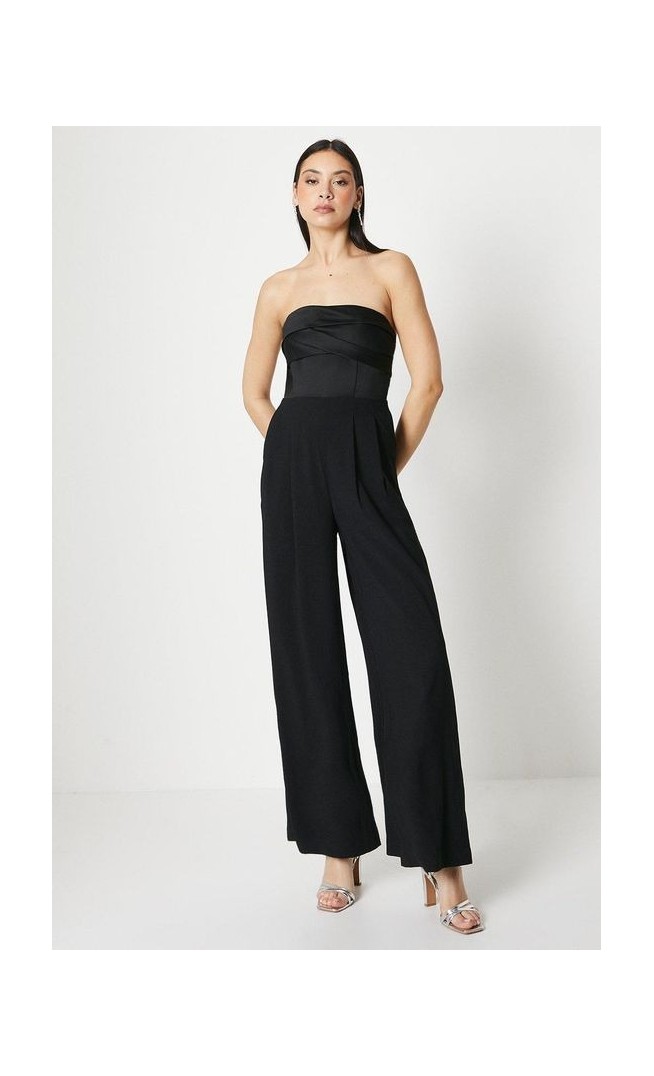 Corset Bodice Wide Leg Jumpsuit