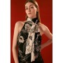 The Founder Koi Printed Tie Neck Woven Blouse