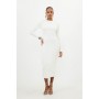 Compact Jersey Ribbed Maxi Dress