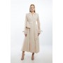 Woven Organdie Trench Dress