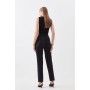 Compact Stretch High Waist Tailored Trousers