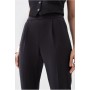 Compact Stretch High Waist Tailored Trousers