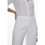 Compact Stretch Contrast Panel Detail Flared Trouser