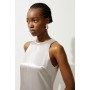 Viscose Satin Woven Sleeveless Mini Dress