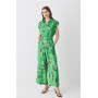 Topstitch Floral Batik Premium Linen Viscose Jumpsuit