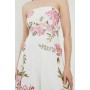 Lydia Millen Linen Embroidery Bardot Prom Dress