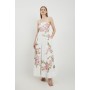 Lydia Millen Linen Embroidery Bardot Prom Dress