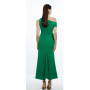 Fluid Tailored Drop Shoulder Maxi Dress