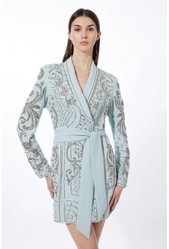 Crystal Embellished Woven...