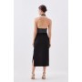 Petite Premium Embellished Diamante Midi Dress