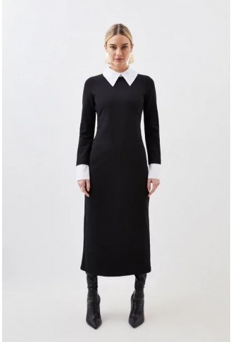 Petite Jersey Cotton Poplin...