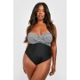 Plus Nautical Stripe Control Swimsuit