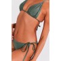 Dark Green Triangle Bikini Set