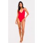 Red Basic Low Scoop Swimsuit